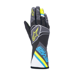 Guantes de karting Alpinestars TECH-1 K RACE V2 GRAPH gris-azul