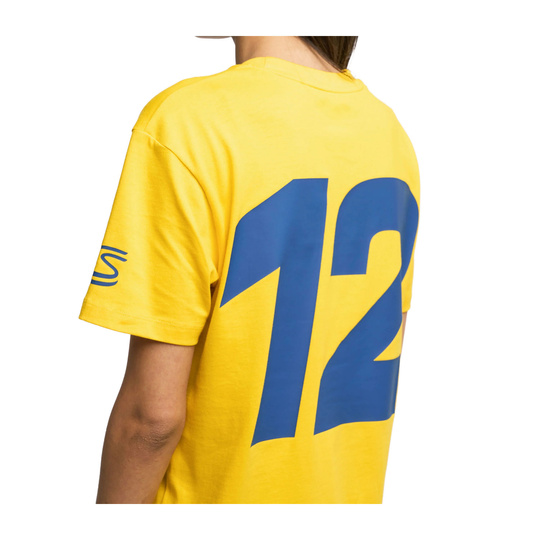 Camiseta Hashtag Ayrton Senna F1 2025 amarillo