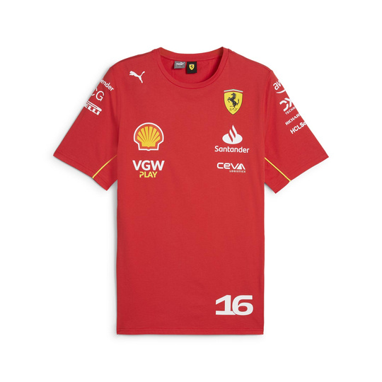 Camiseta Hombre Leclerc Equipo Ferrari F1 2024