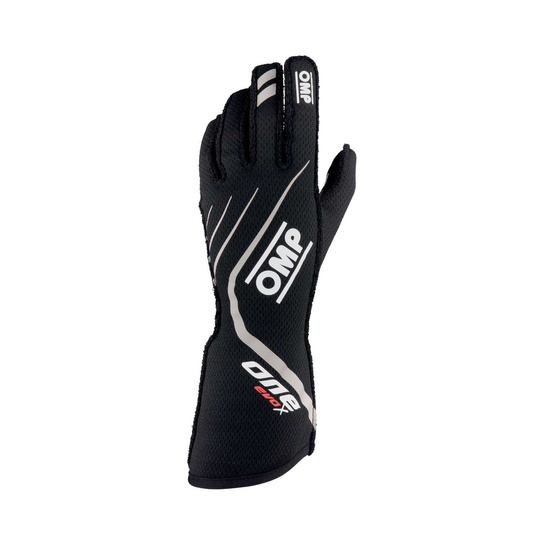 Guantes de carreras OMP ONE EVO X negro (homologación FIA)