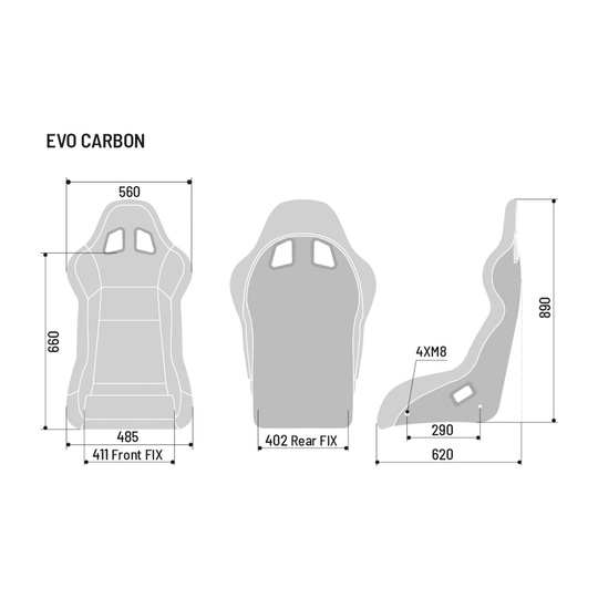 Asiento Sparco EVO CARBON (FIA)