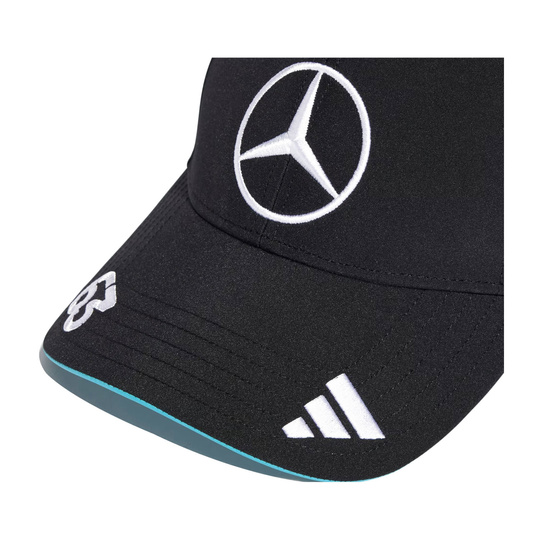 Gorra de béisbol para hombre George Russell Mercedes AMG F1 2025 negro