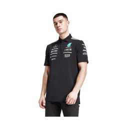 Polo hombre Team Mercedes AMG F1 2025 negro