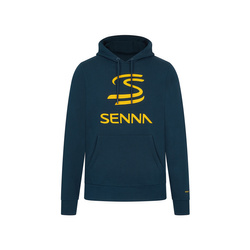 Ayrton Senna F1 2024 Sudadera con capucha y logo para hombre