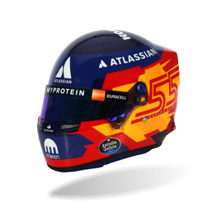 Casco de Carlos Sainz de la Williams Racing 2025, escala 1:2