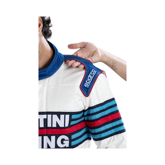 Traje de carreras Sparco COMPETITION MARTINI RACING azul (FIA)