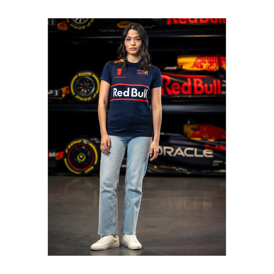 Camiseta Max Verstappen Team Red Bull Racing 2025 para mujer 