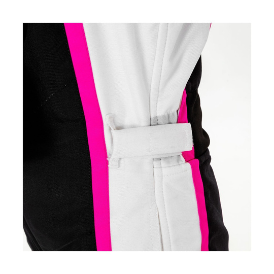 Traje de carreras de mujer de carreras Sparco KERB MY20 negro-rosado (CIK-FIA)