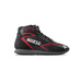 Botas de carreras Sparco SKID+ negro/rojo (homologación FIA)