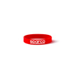 Pulsera de silicona Sparco LOGO rojo