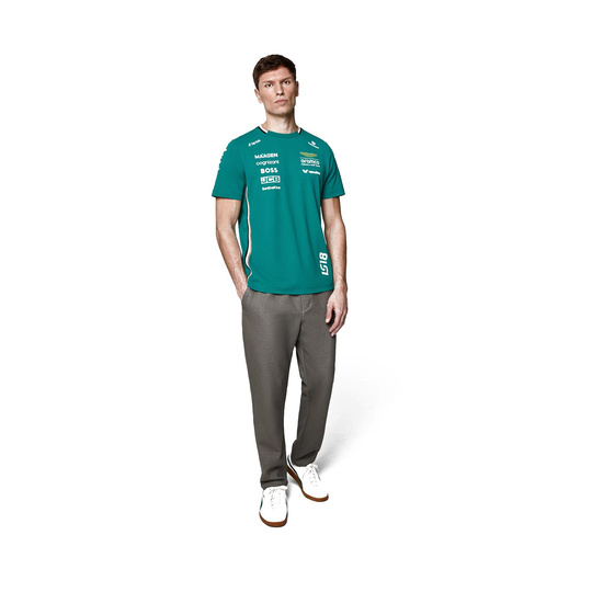 Camiseta Lance Stroll Team Aston Martin F1 2025 para hombre