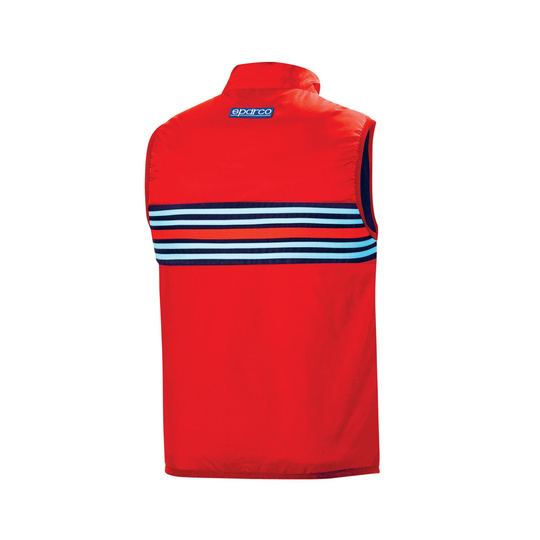 Chaleco para hombre Stripe Sparco Martini Racing rojo