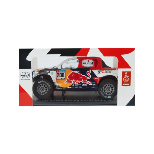 Coche a escala 1:24 Toyota Gazoo Racing HILUX T1+ Dakar Winner