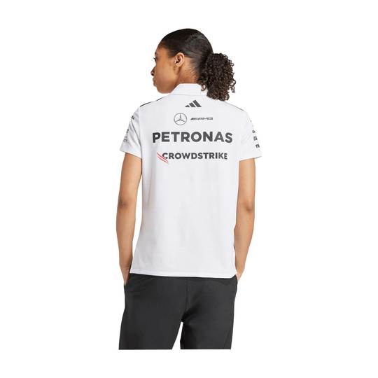 Polo mujer Team Mercedes AMG F1 2025 blanco
