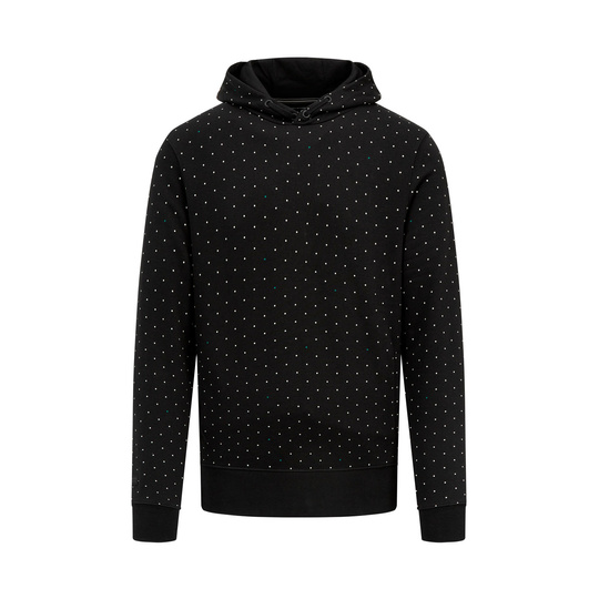 Sudadera con capucha para hombre Polka Dot Black Mercedes AMG F1 