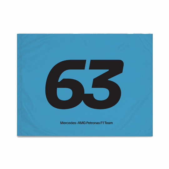 Bandera de George Russell Mercedes AMG F1 2024