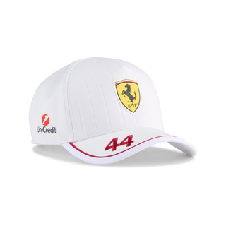 Gorra de béisbol de hombre Hamilton Team blanco Scuderia Ferrari F1 2025
