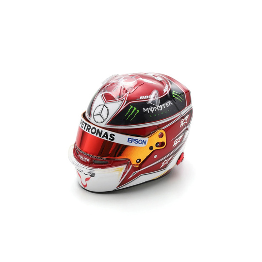 Casco de Lewis Hamilton de la Mercedes AMG Petronas para el Austin GP 2019, escala 1:5