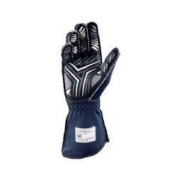 Guantes de carreras OMP ONE-S MY20 azul marino (homologación FIA)