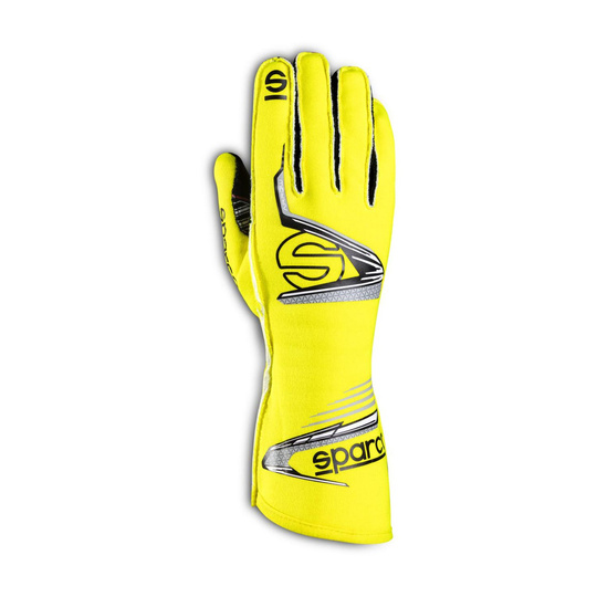 Guantes de carreras Sparco ARROW MY20 amarillo (FIA)