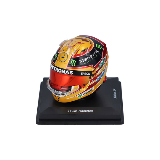 Casco de Lewis Hamilton de la Mercedes AMG Petronas para el Mexico, escala 1:5