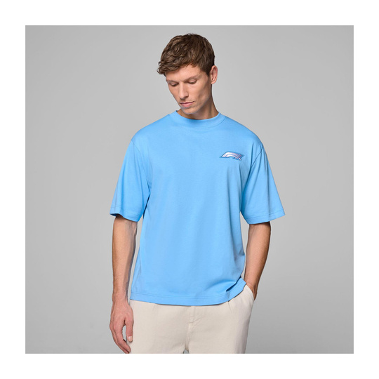 Camiseta Hombre Heritage Logo azul Formula 1 2025