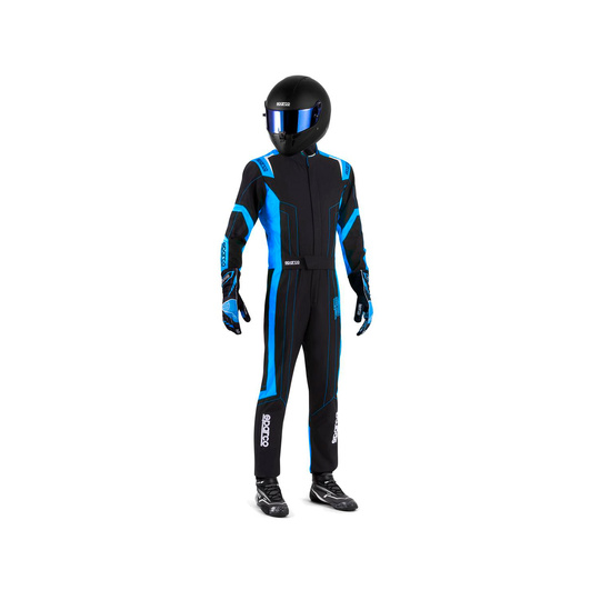 Traje de karting Sparco THUNDER negro-azul (FIA)