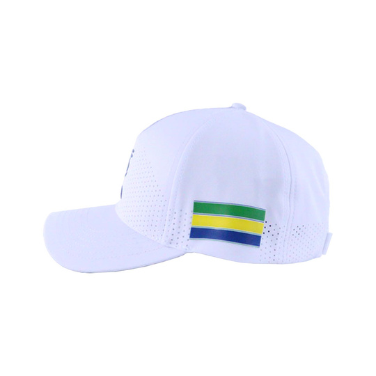 Gorra de béisbol Leisure Ayrton Senna F1 2025 blanco