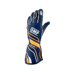 Guantes de carreras OMP ONE-S MY20 azul marino (homologación FIA)