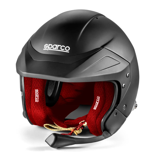 Casco Sparco Flux RJ-i negro/rojo (FIA)