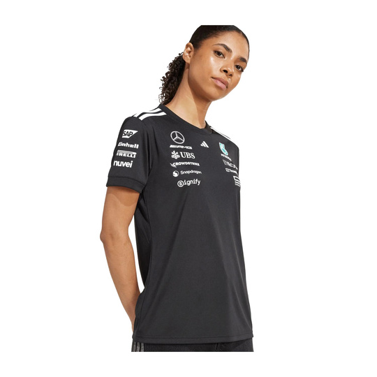 Camiseta para mujer Team Mercedes AMG F1 2025 negro