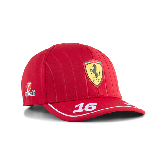 Gorra de béisbol infantil Leclerc Team Scuderia Ferrari F1 2025