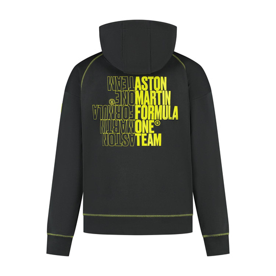Sudadera con capucha hombre negra Aston Martin F1 2025