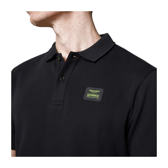 Polo hombre Tech Waffle Negro Aston Martin F1 2025