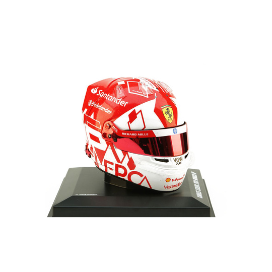 Casco de Charles Leclerc de la Scuderia Ferrari para el Gran Premio de Monaco, escala 1:5