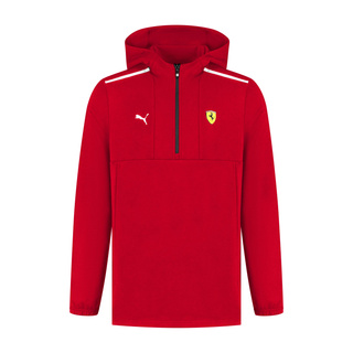 Sudadera hombre 1/4 Zip roja Ferrari F1 2025