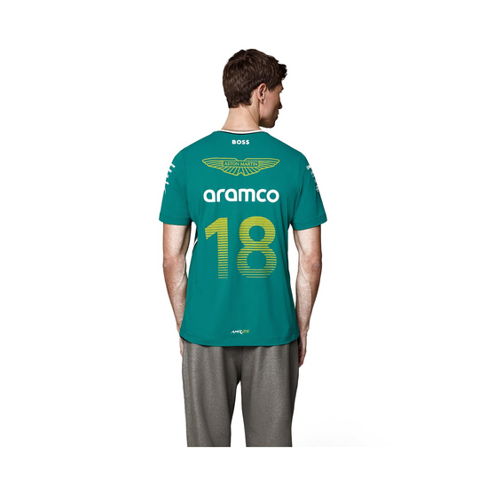 Camiseta Lance Stroll Team Aston Martin F1 2025 para hombre