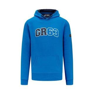 Sudadera con capucha para hombre George Russell Hoodie Blue Mercedes AMG F1 