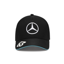 Gorra Russell Team Mercedes AMG F1 2024 negra infantil