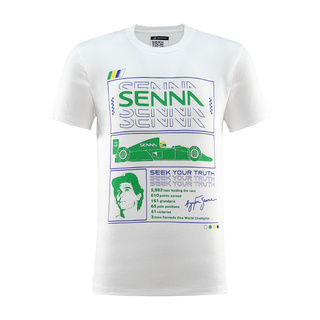 Camiseta Race Graphic Ayrton Senna F1 2025 para hombre 