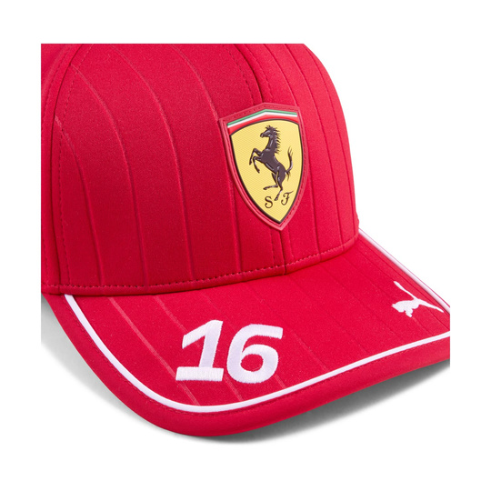 Gorra de béisbol infantil Leclerc Team Scuderia Ferrari F1 2025
