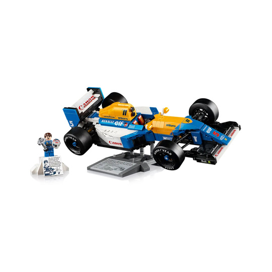 Coche a escala LEGO ICONS Williams Racing FW14B & Nigel Mansell