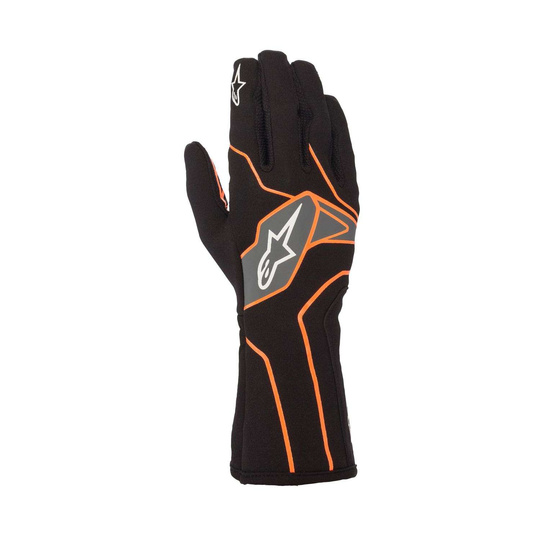 Guantes de karting Alpinestars TECH-1 K V2 Negro-naranja