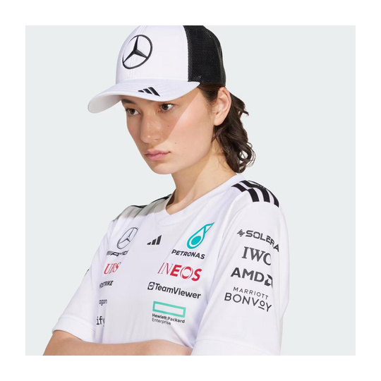 Gorra de béisbol Star Trucker Mercedes AMG F1 2025 blanco
