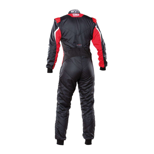 Traje de carreras OMP TECNICA EVO MY21 negro-rojo (homologación FIA)