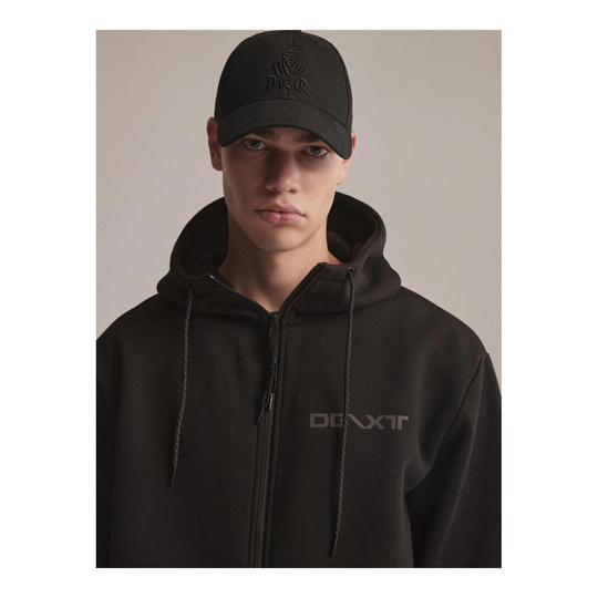 Sudadera con capucha Dakar DKR ZIP H23 negro