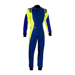 Traje Sparco X-LIGHT K MY22 azul-amarillo (CIK-FIA)