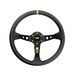 Volante OMP CORSICA BLACK-YELLOW cuero