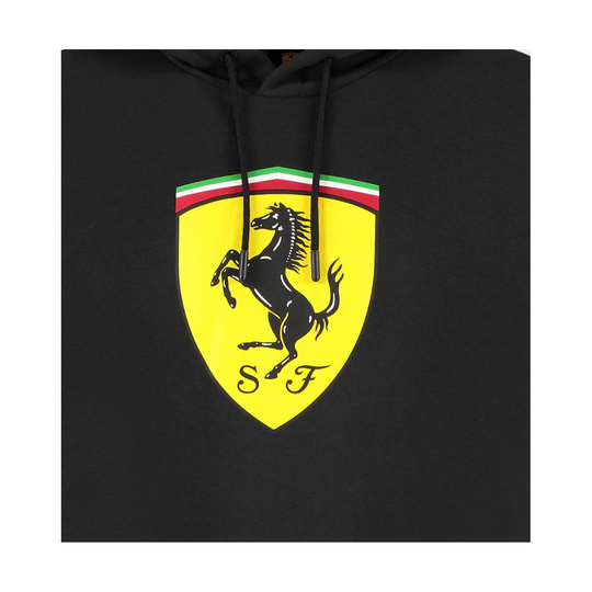 Sudadera hombre Shield negra Ferrari F1 2025