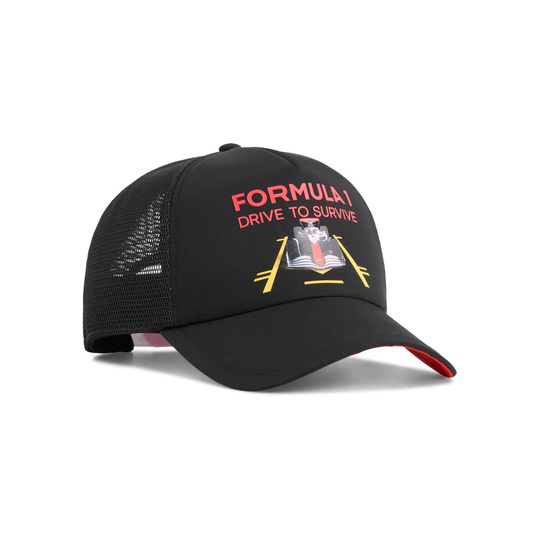 Gorra de béisbol DTS Trucker negra Formula 1 2025
